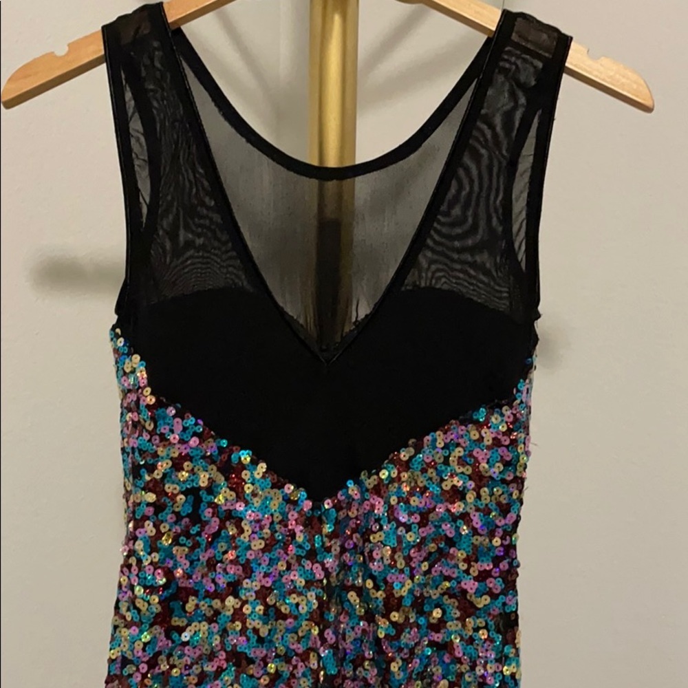 Colorful sequin body con - Picture 5 of 6